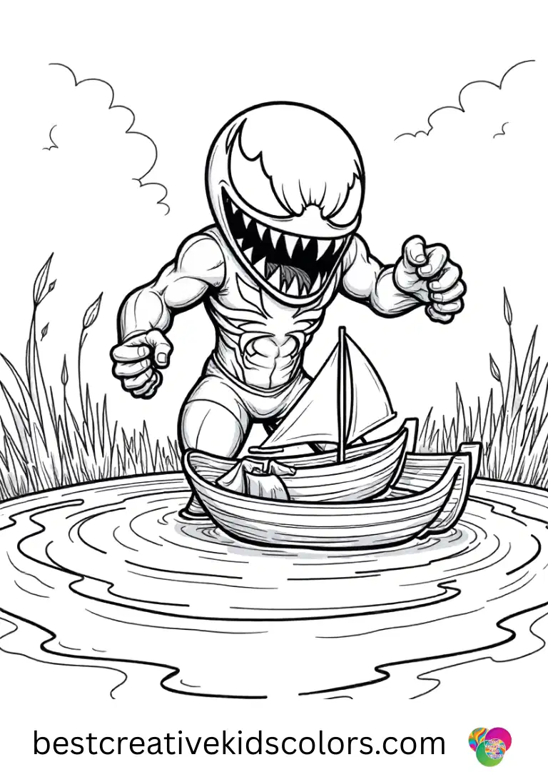 Agent venom coloring page free download