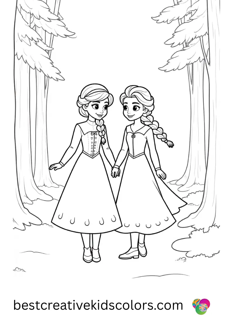 Magical Disney Coloring Pages – Print & Color for Kids 10 Anna and elsa coloring sheet pdf free download