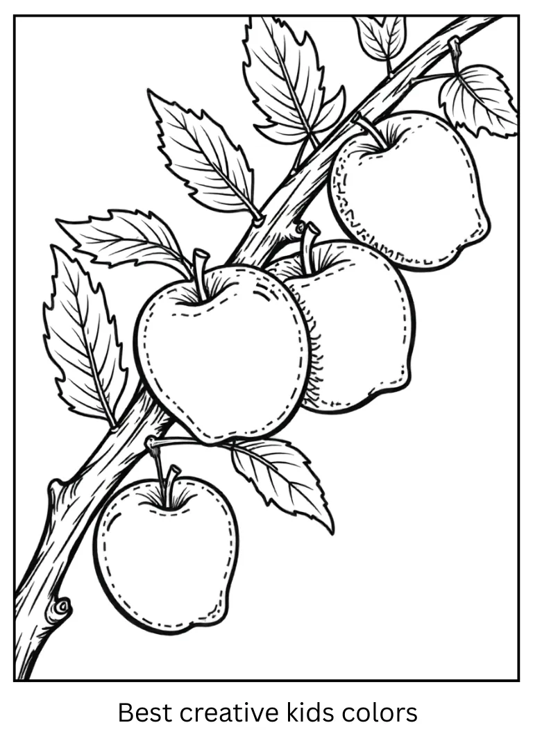Apple Coloring Pages – 100+ Free Printable Worksheets