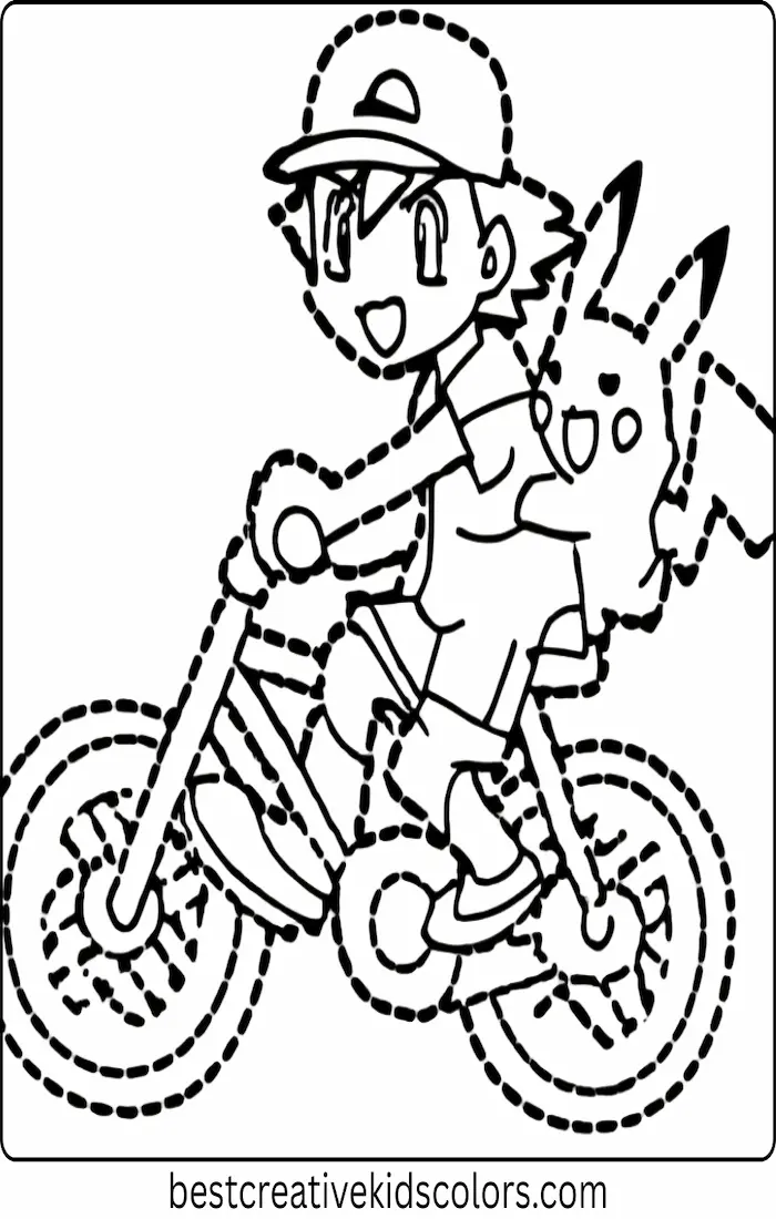 Ash Riding His Bike