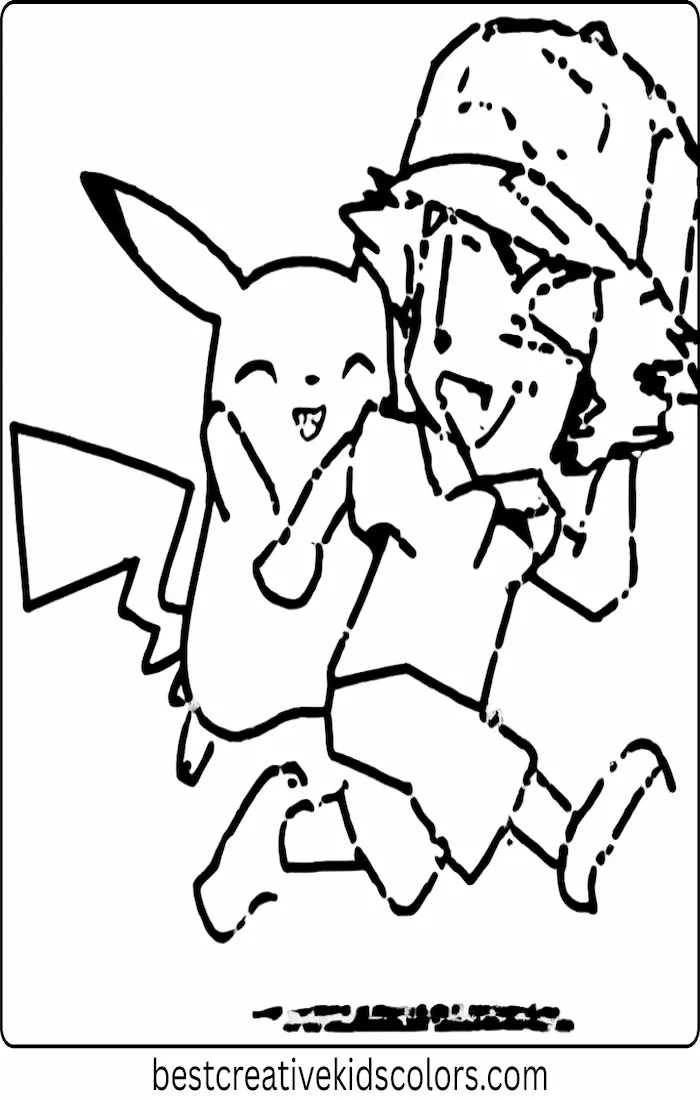 Ash Running with Pikachu