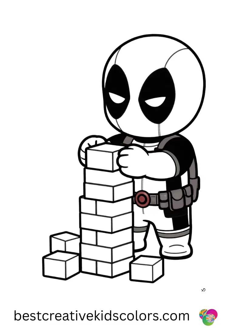 Baby Deadpool Coloring Pages
