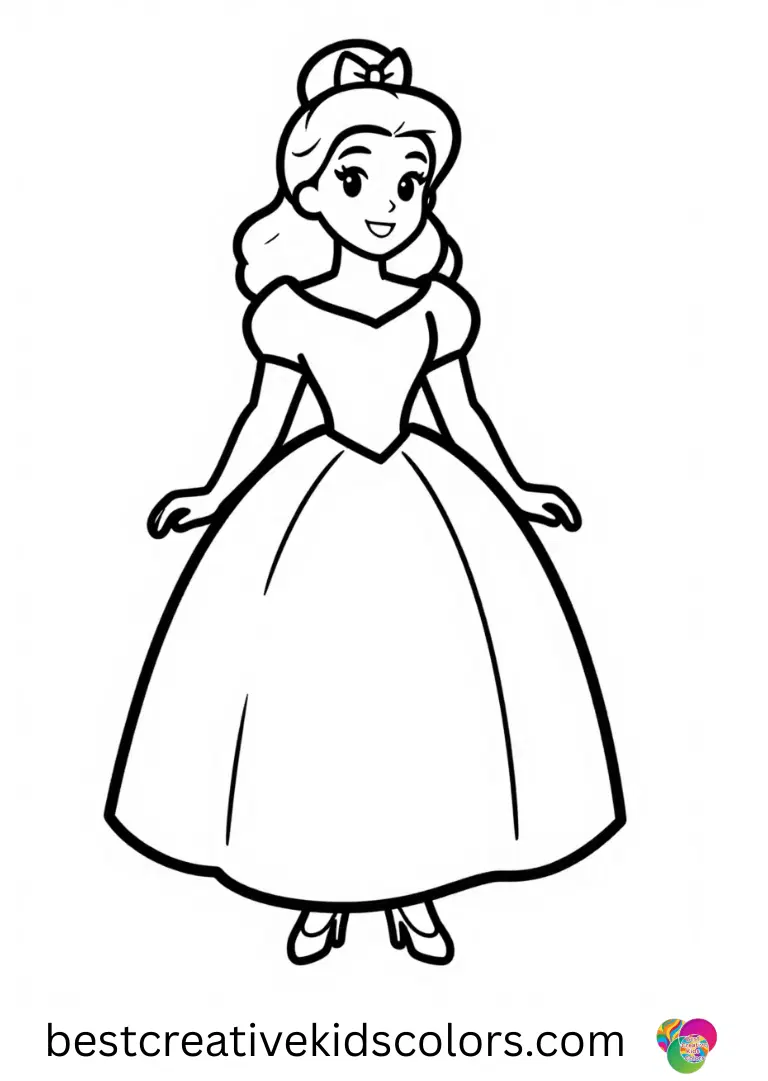 Belle colouring pages pdf Color your favorite princess with Belle colouring pages pdf, perfect for young artists.