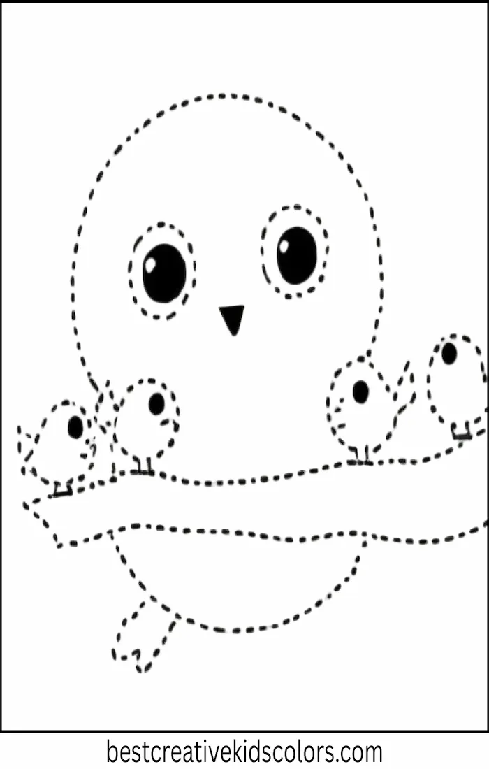 Bingo Watches Birds with Bluey – Easy Coloring