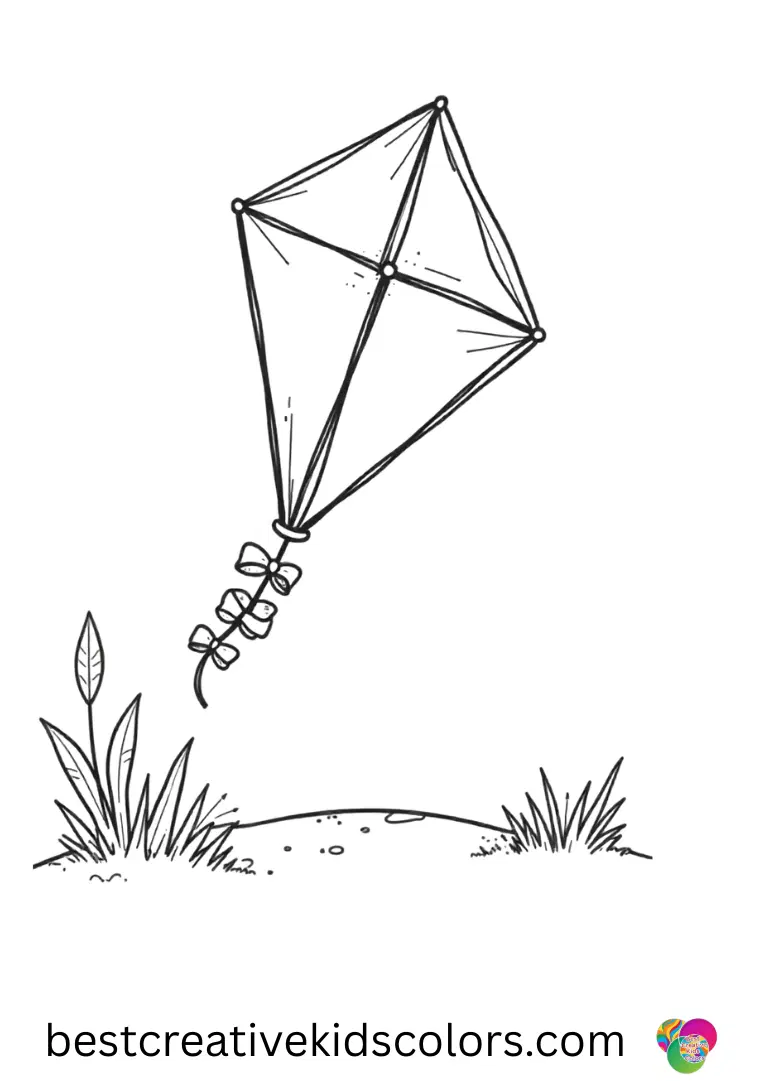 A paper kite resting on the ground is placed as Black venom coloring page free frames the calm scene.