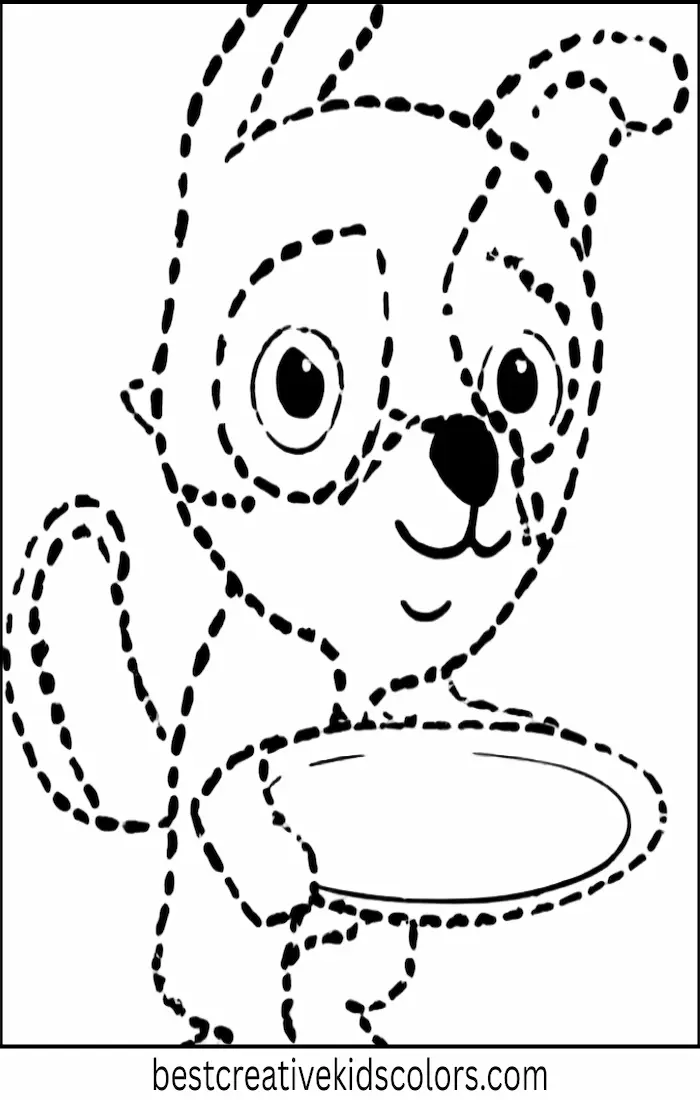 Bluey Coloring Pages – Bingo Helps Set the Table
