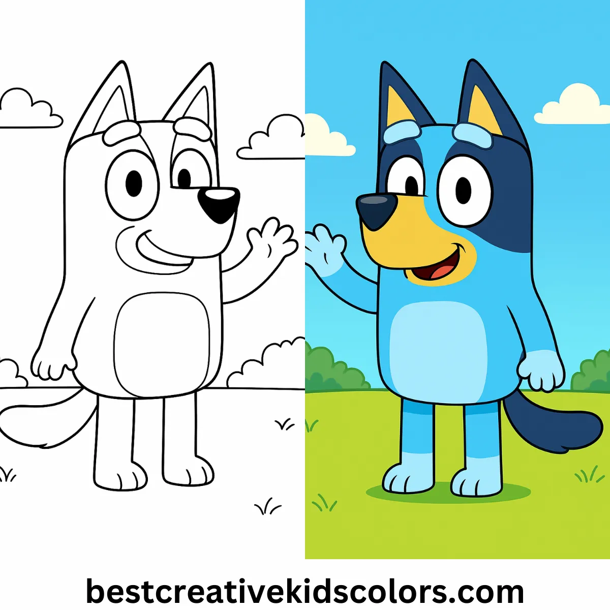 120 Plus Bluey Coloring Pages – Free Download & Printables
