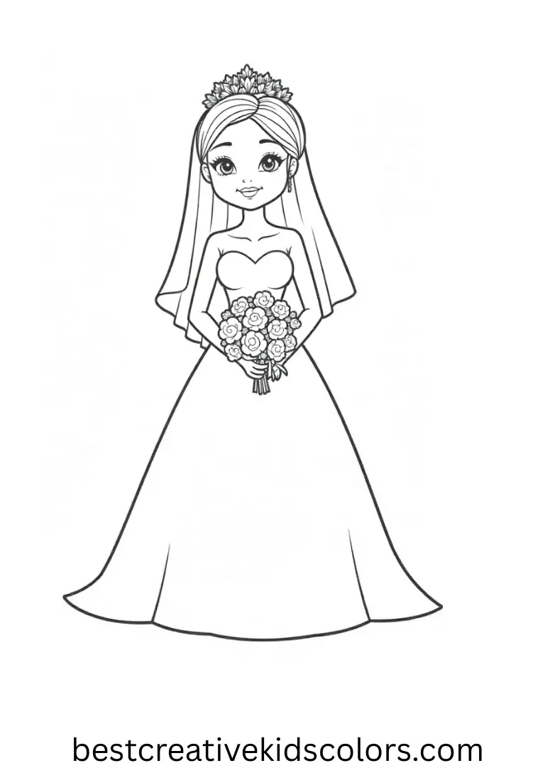 Magical Disney Coloring Pages – Print & Color for Kids 44 Bride coloring pages pdf