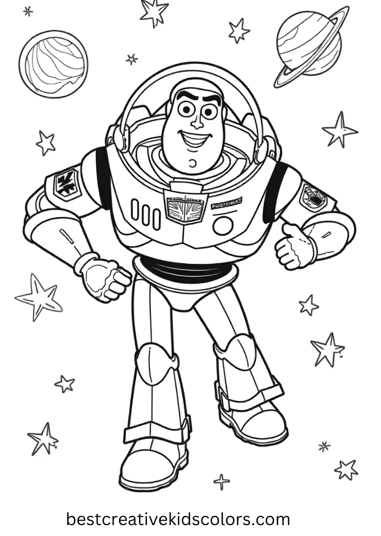 Zoom above planets and stars in exciting, bold illustrations.