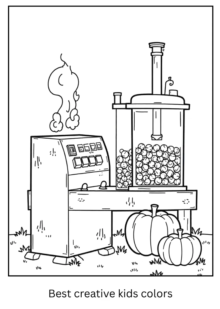 Candy Factory Halloween Printable Page