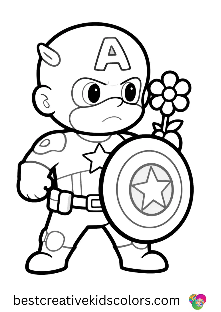 Captain america coloring pages free for adults