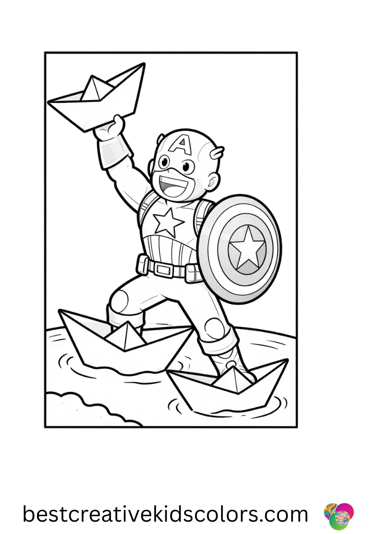 Captain america coloring pages free pdf 1