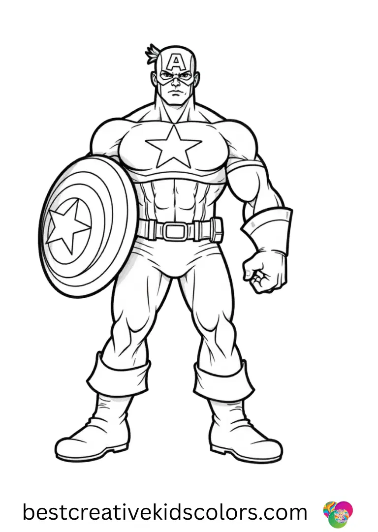 Captain america coloring sheets pdf free download