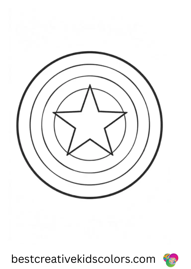 Folding paper airplanes with care, Captain america shield coloring page for adults enjoys a quiet moment.