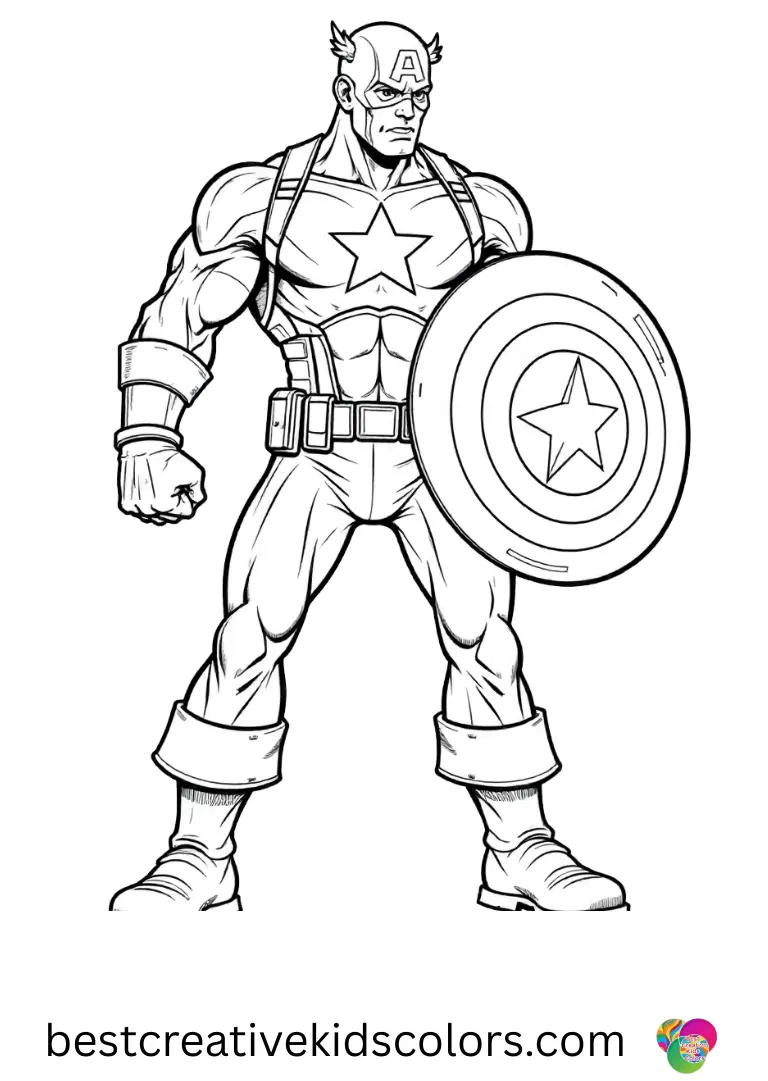 Captain america shield coloring page pdf free depicts him storing the shield inside a padded case.