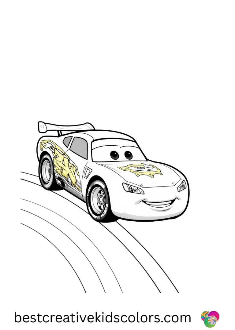 Cars Lightning McQueen Coloring PageLion Coloring Pages Cars Lightning McQueen Coloring PageLion Coloring Pages depicts him sliding down a rainbow-colored hill.