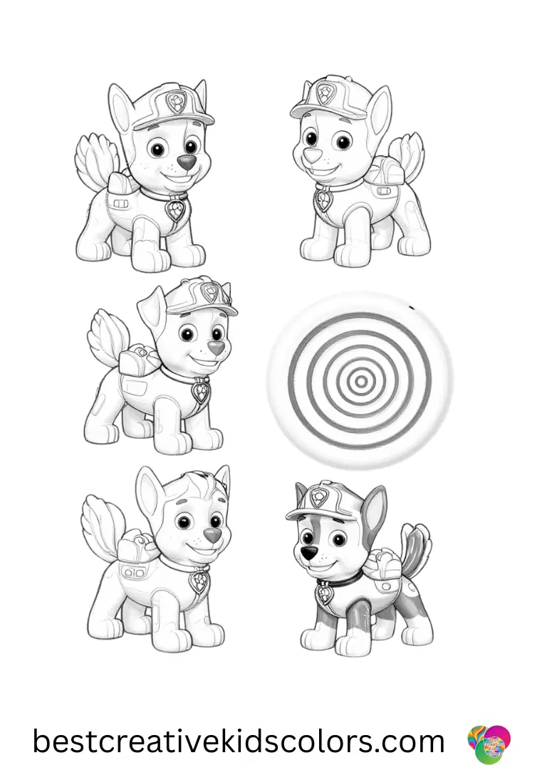 Cat pack paw patrol coloring page pdf