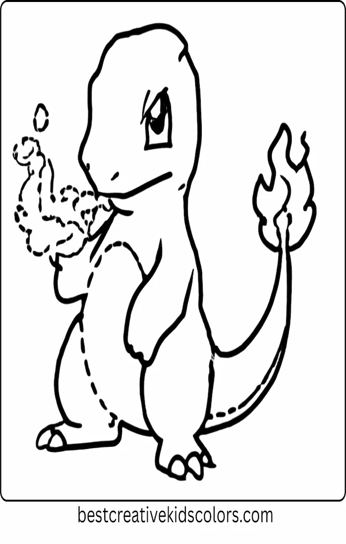 Charmeleon Breathing Tiny Flames