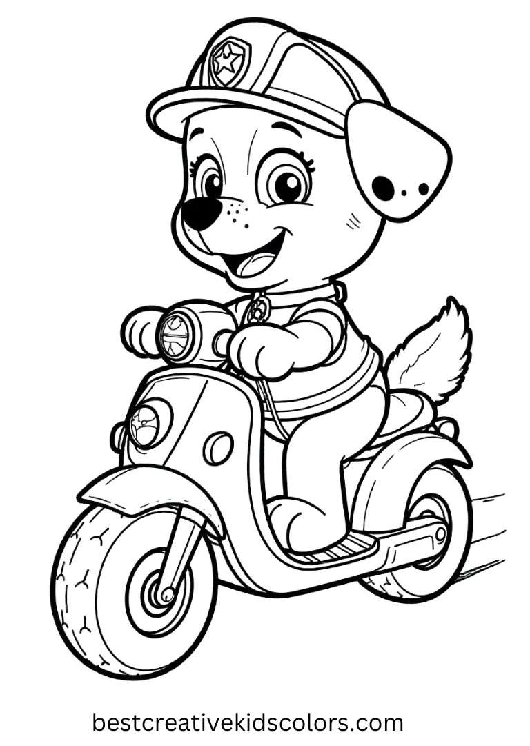 Chase Printable Paw Patrol Coloring Page