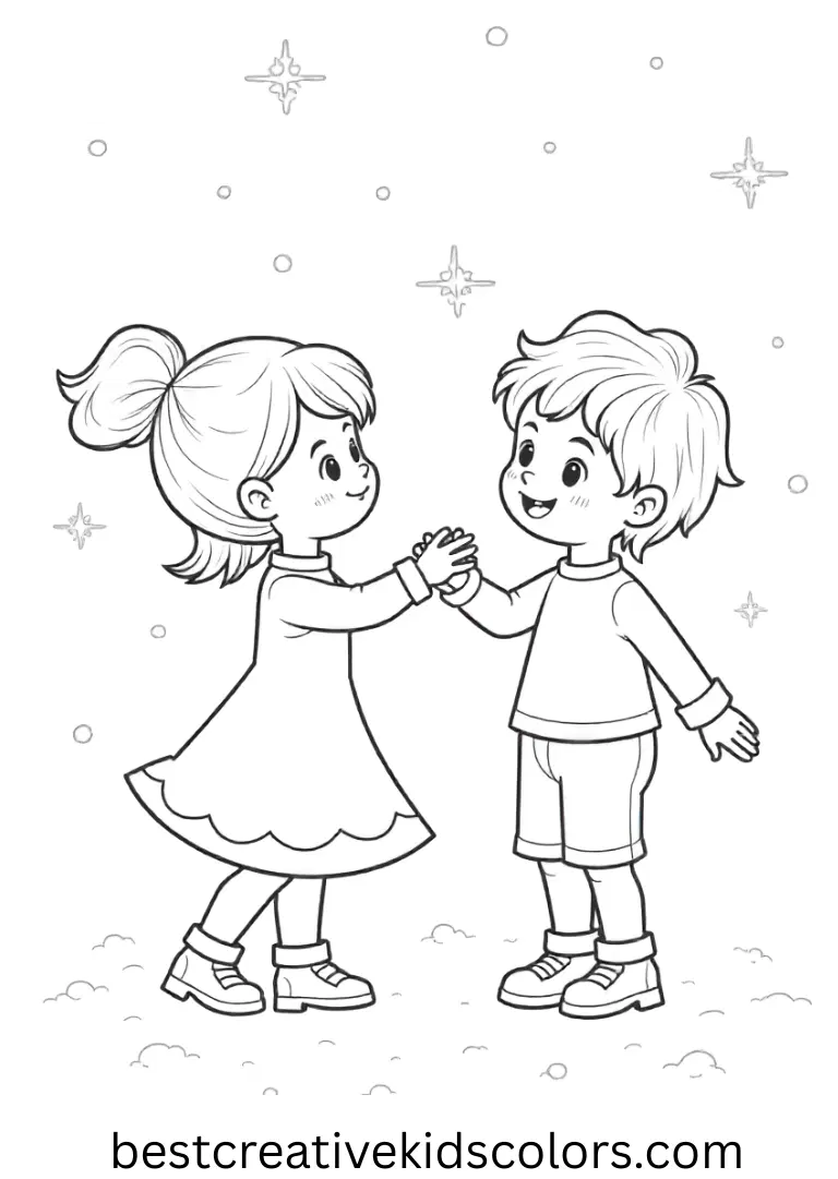 Christmas dance free download Children perform a sparkling waltz in Christmas dance free download with falling snowflakes.