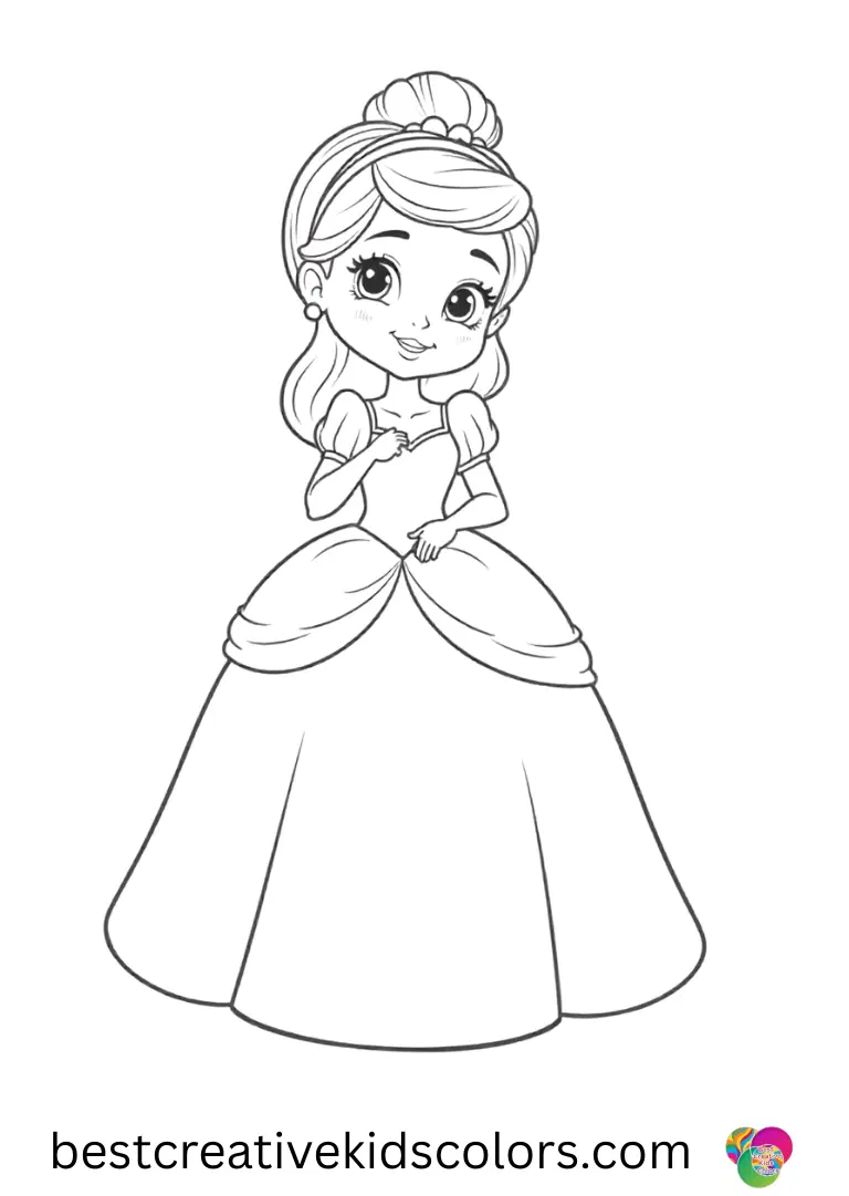 Cinderella coloring pages Bring magic to life with Cinderella coloring pages, fun and easy for kids.