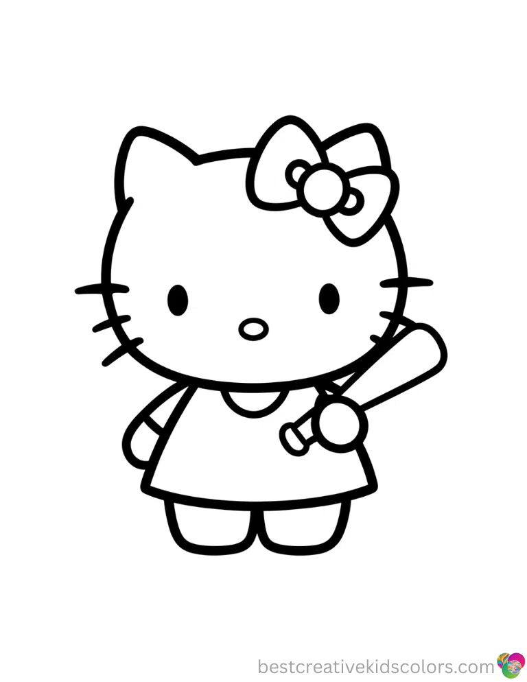 Coloring halloween hello kitty