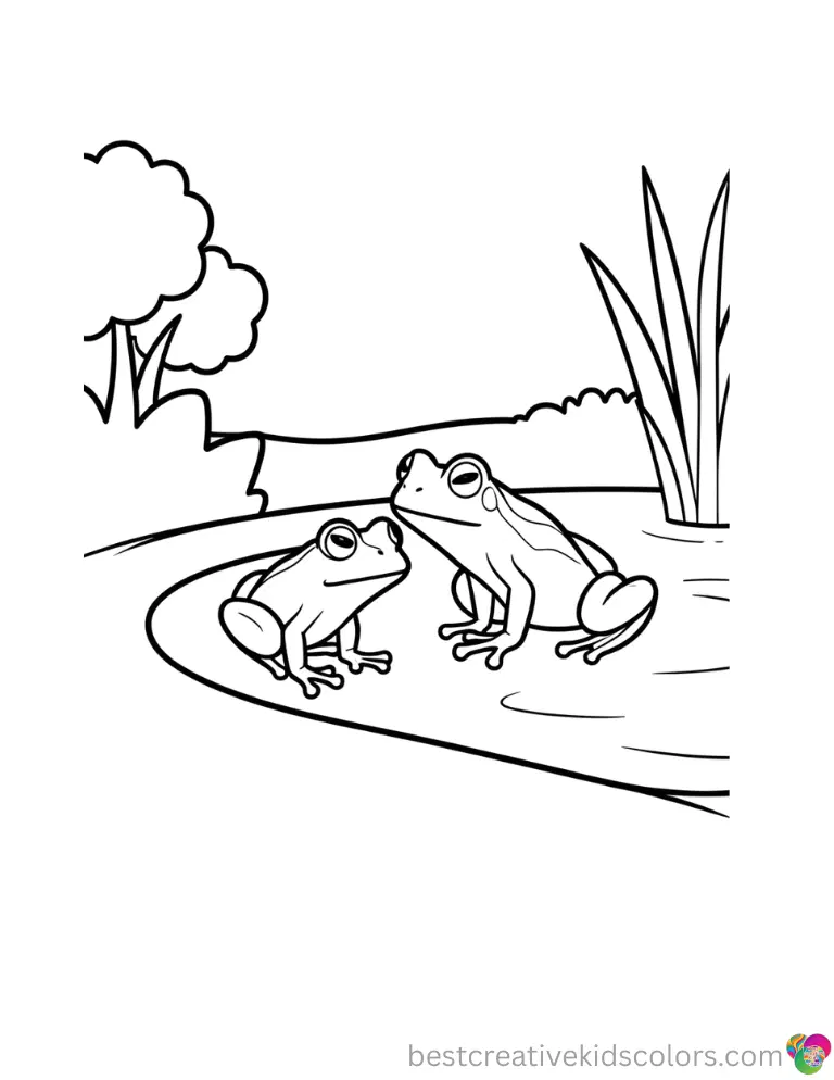 Watching a tiny frog hop along a pond edge, Coloring pages captain america animals shows gentle curiosity.