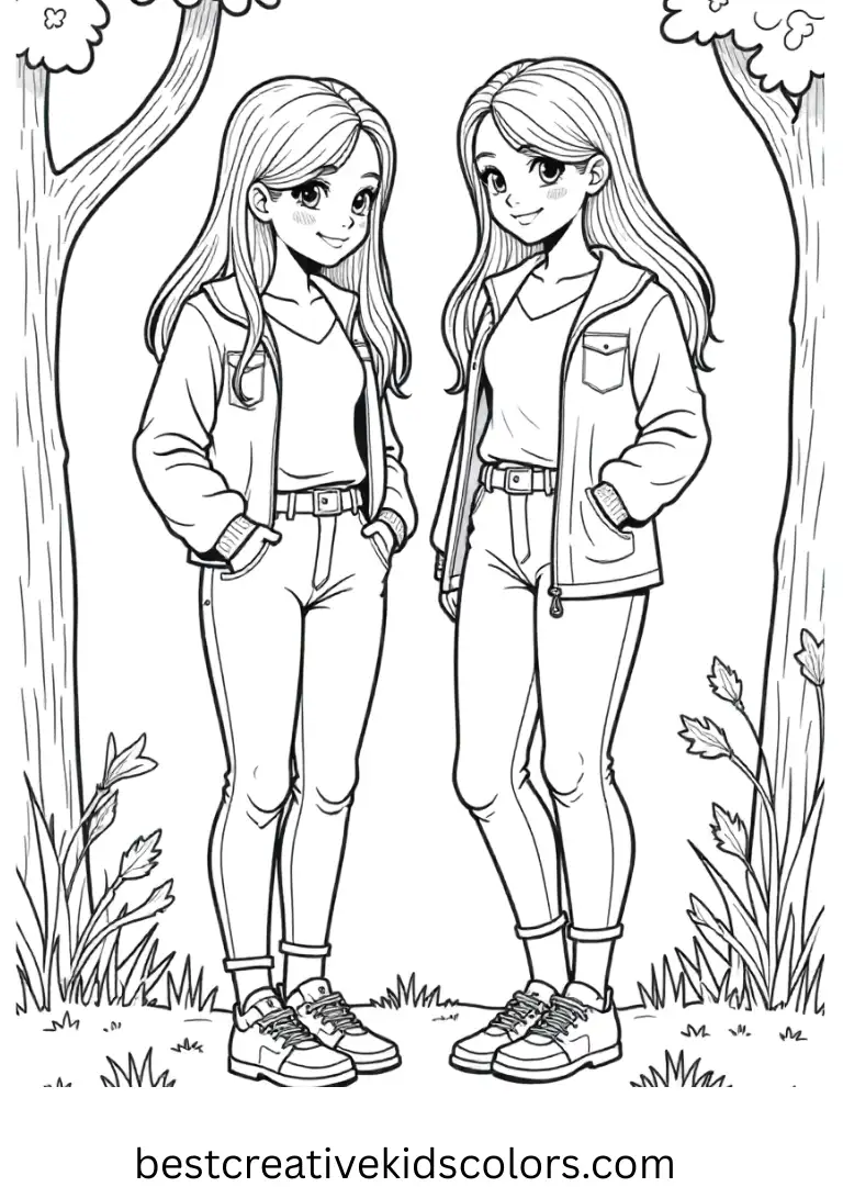 Coloring pages for teens Girls Have fun with Coloring pages for teens Girls, featuring creative and easy Disney-inspired scenes.