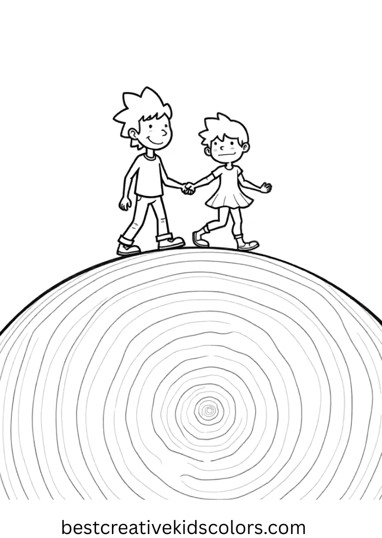 Coloring pages of the Nightmare Before Christmas Coloring pages of the Nightmare Before Christmas show Jack and Zero walking together on a blank hill.