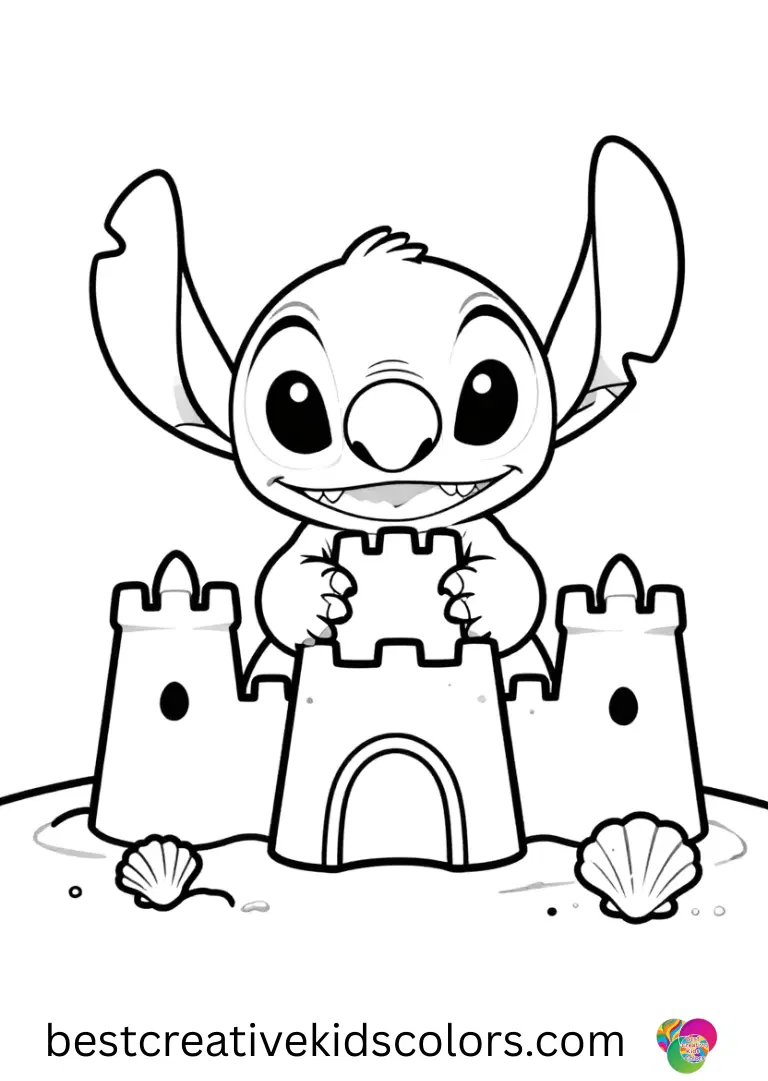 Creative kids color stitch printable
