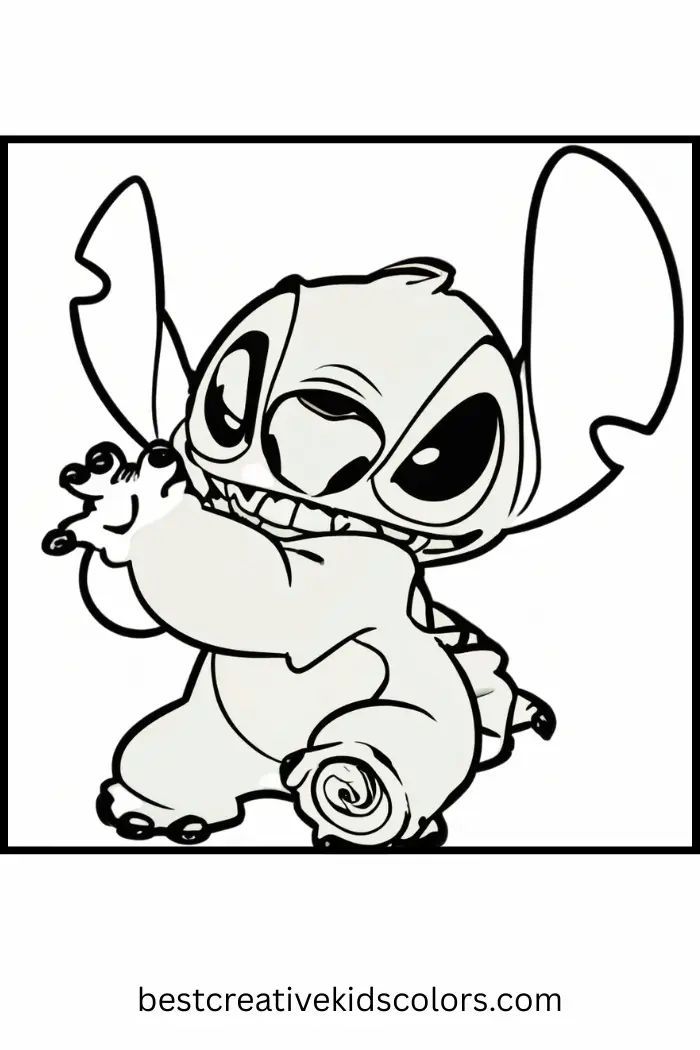 Cute Disney Stitch Coloring Sheet