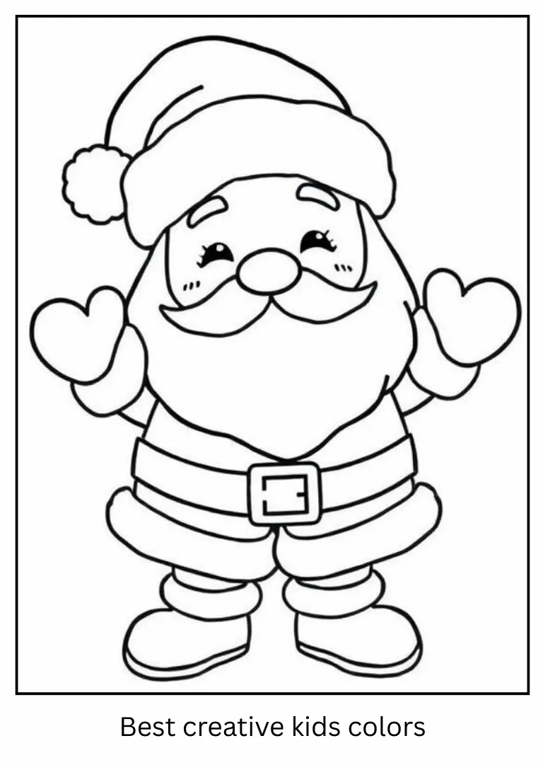 Cute Santa Claus Holiday Printable
