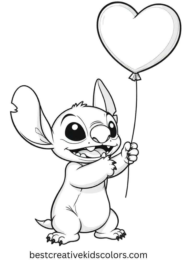 Cute Stitch coloring pages