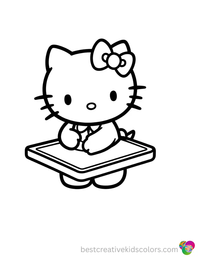 Look carefully at Cute halloween hello kitty to see Hello Kitty cleanly wiping a flat tray.