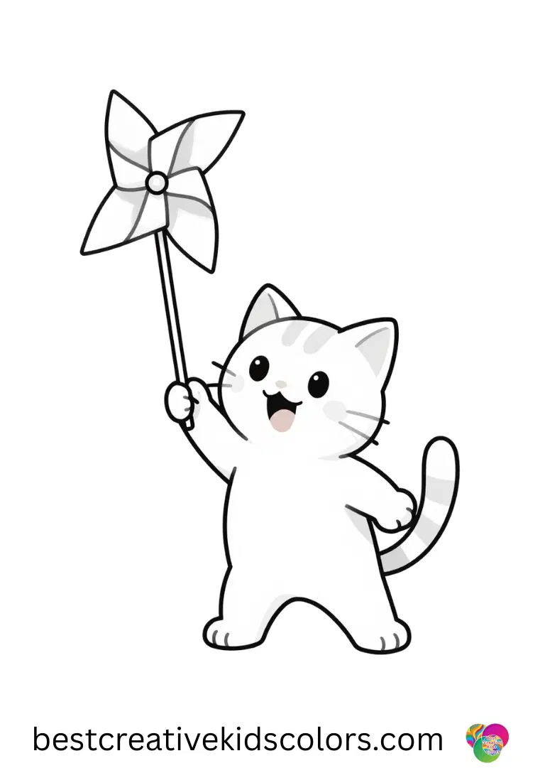 Cute kitten coloring pages printable free 1