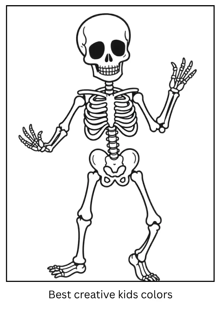 ☠️ Skeletons, Mummies & Zombies Halloween Coloring Pages