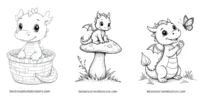 Free Printable Dragon Coloring Pages for All Ages