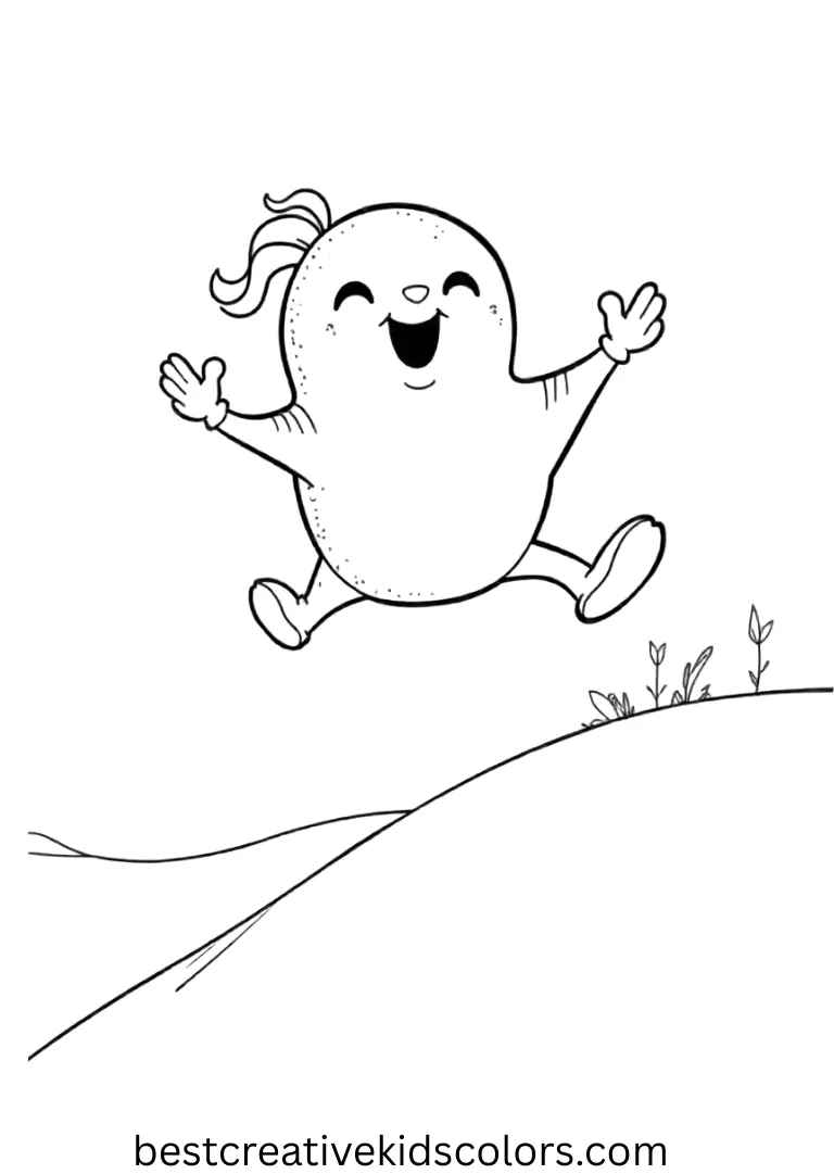 Easy nightmare before christmas coloring pages Easy nightmare before christmas coloring pages show Zero spinning joyfully above a smooth, uncluttered hill.