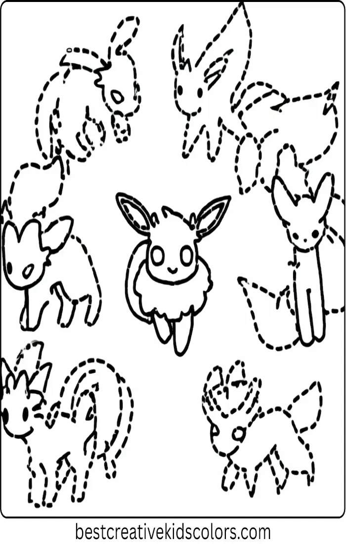 Eevee Meeting Its Evolutions