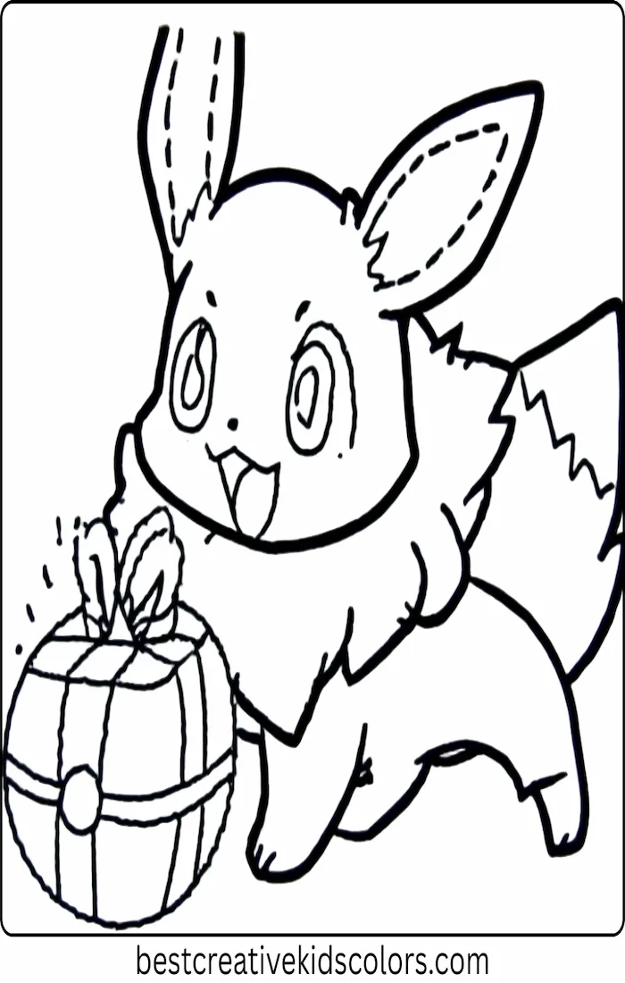 Eevee and a Pokéball Gift Box