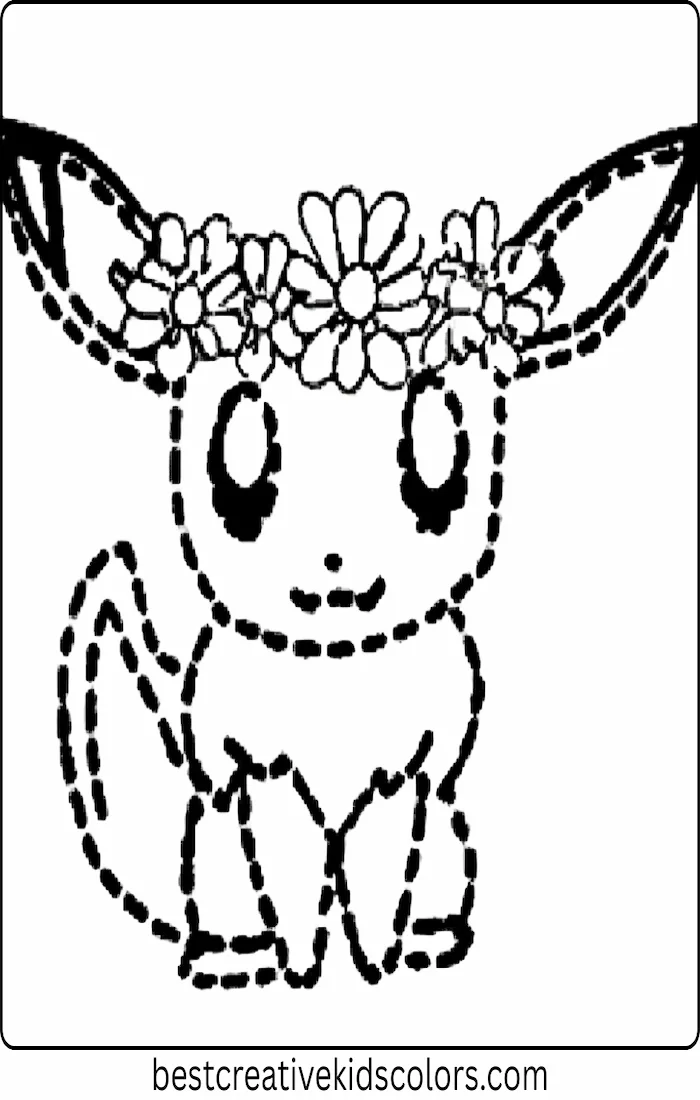 Eevee with a Flower Crown
