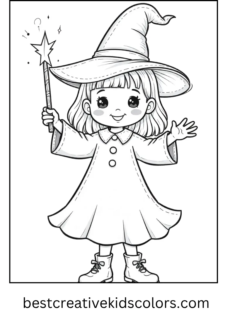 Eleven Halloween Costume Coloring Page