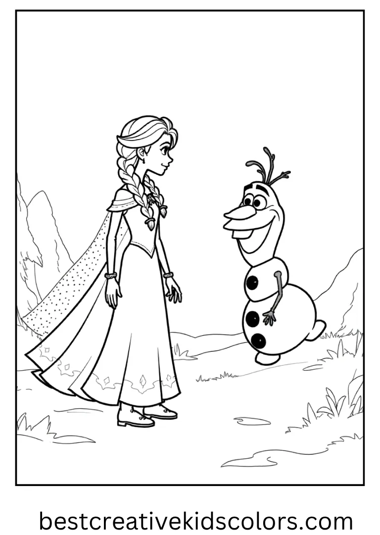 They admire a small snowy hill together with big open outlines.