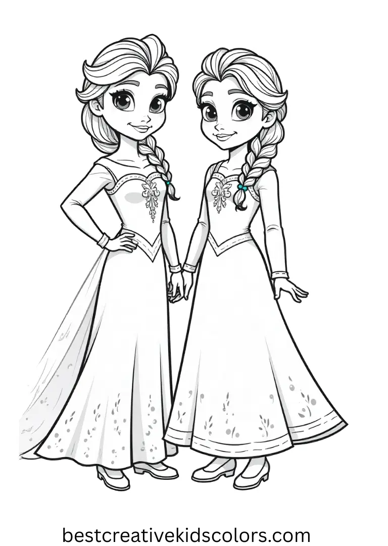 Magical Disney Coloring Pages – Print & Color for Kids 21 Elsa and anna coloring pages printable free download