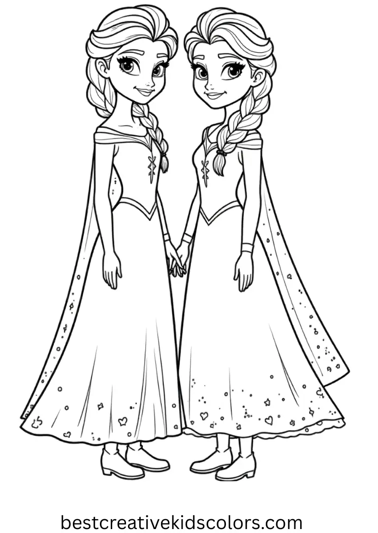 Magical Disney Coloring Pages – Print & Color for Kids 20 Elsa and anna coloring pages printable pdf free download