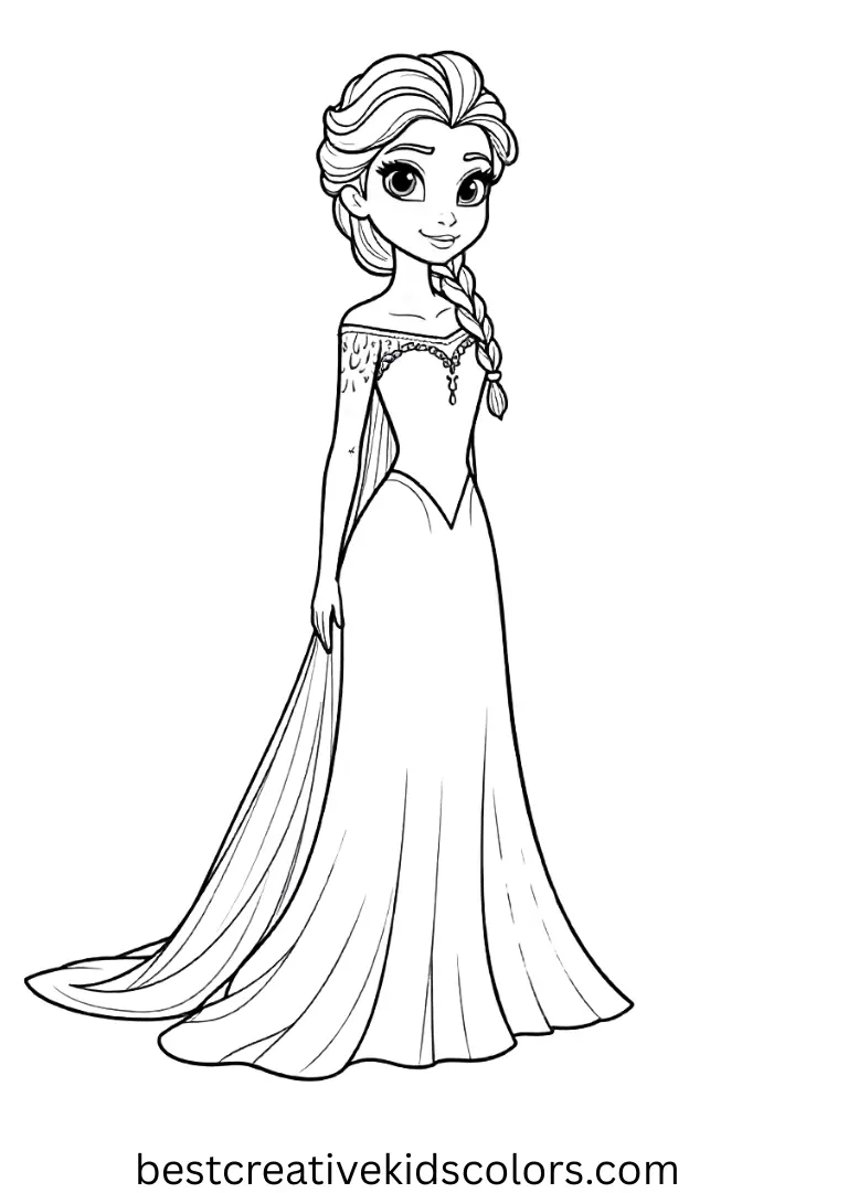 Elsa coloring page free download Download Elsa coloring page free download and color fun Frozen scenes today.