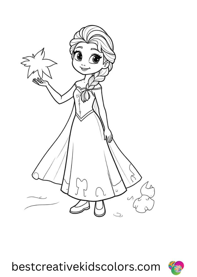 Magical Disney Coloring Pages – Print & Color for Kids 9 Elsa coloring page free print