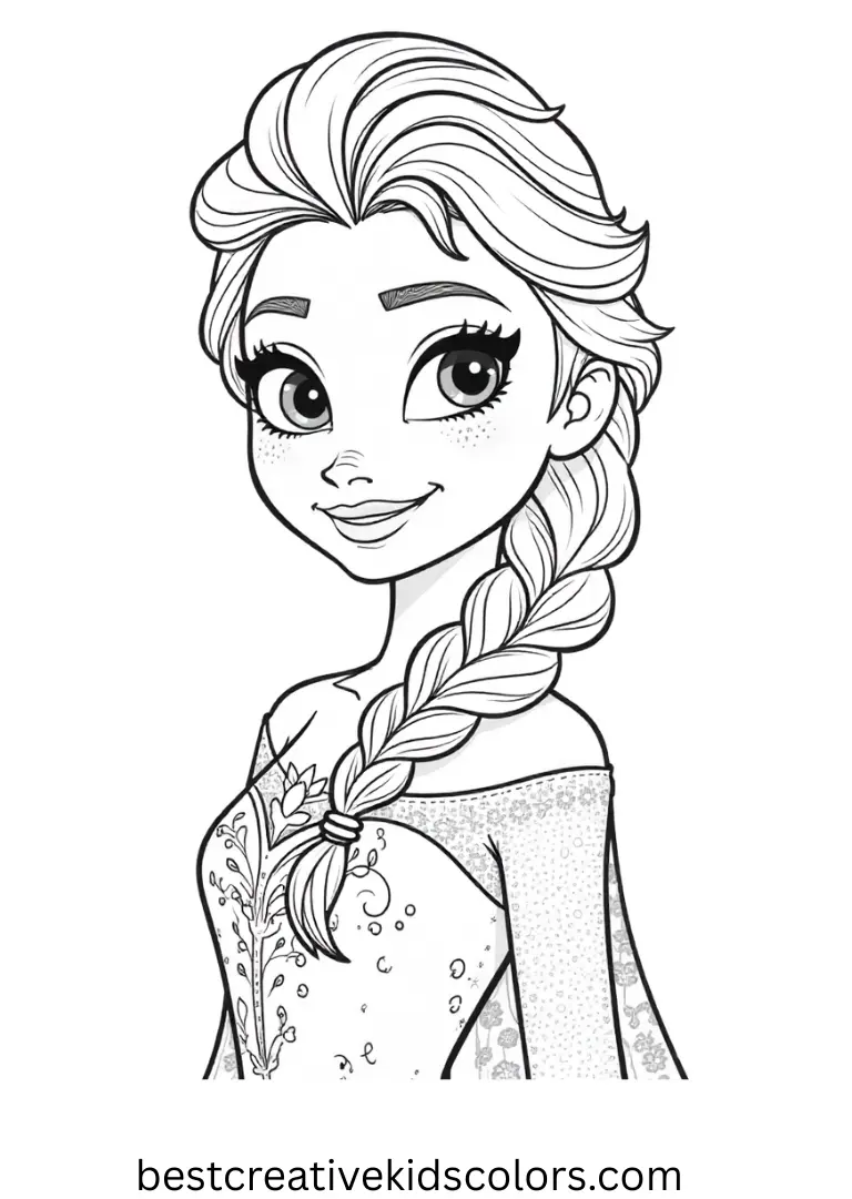 Magical Disney Coloring Pages – Print & Color for Kids 18 Elsa coloring page free printable