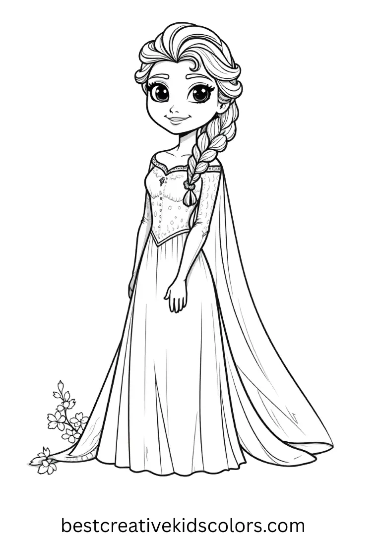 Magical Disney Coloring Pages – Print & Color for Kids 17 Elsa coloring pages free pdf