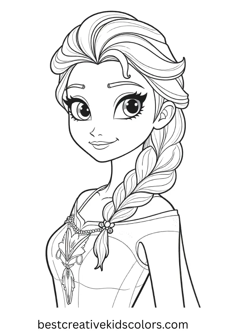 Elsa coloring pages printable pdf free download Enjoy hours of fun with Elsa coloring pages printable pdf free download, bringing Elsa’s magical Frozen adventures to life for kids.
